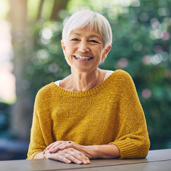 smiling senior woman